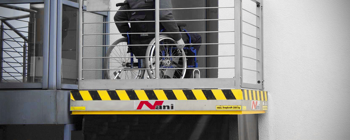 Hubtisch für Menschen mit Behinderung